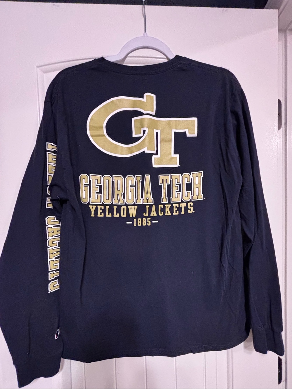 Georgia Tech Yellow Jackets college Long Sleeve Tee - GT Logo, L